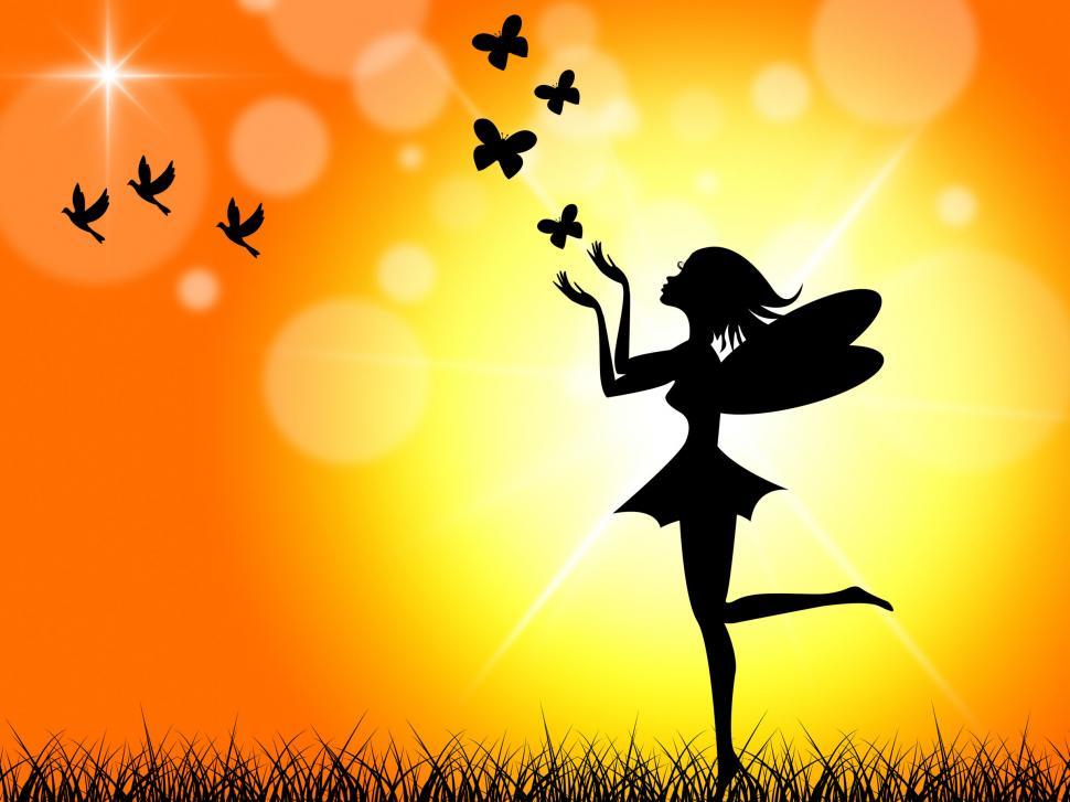 Free Image of Glow Sun Means Fairy Tale And Animals 