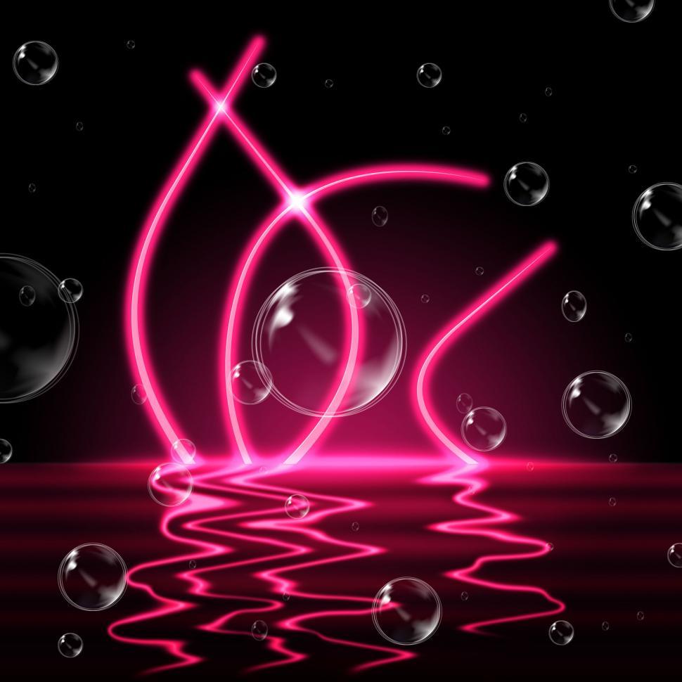 Free Image of River Glow Means Neon Sign And Bright 