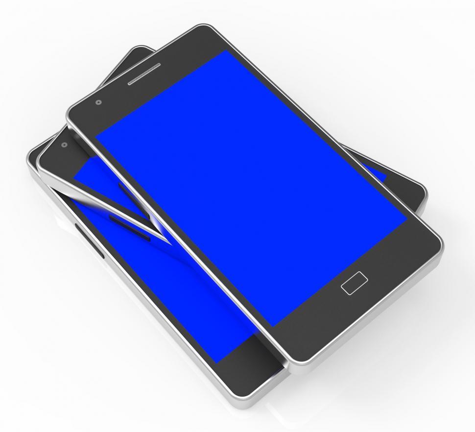 Free Image of Smartphones Copyspace Means Mobile Web And Internet 