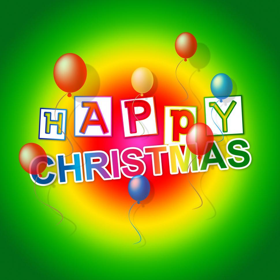 Free Image of Happy Christmas Indicates Xmas Greeting And Celebrate 