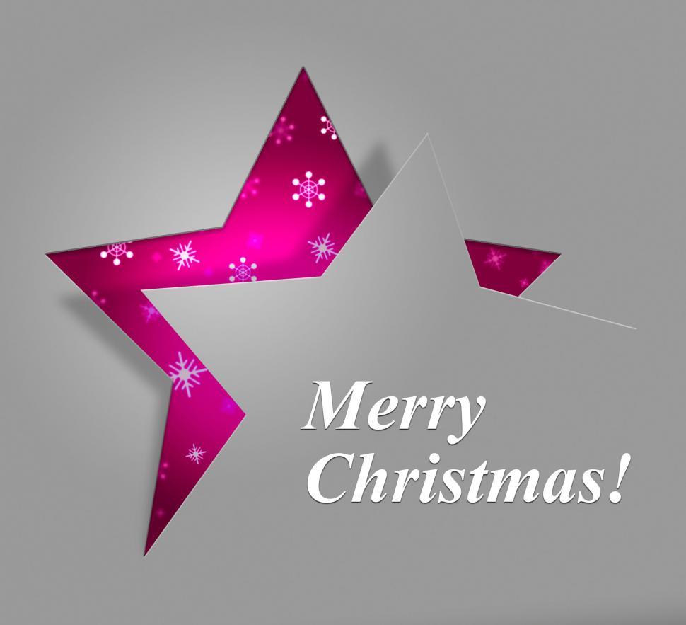Free Image of Xmas Star Shows New Year And Christmas 
