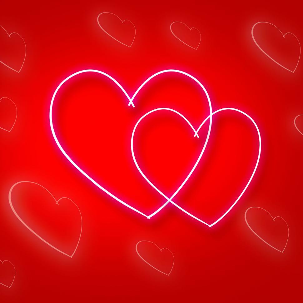 Free Image of Intertwinted Hearts Shows Valentine s Day And Background 