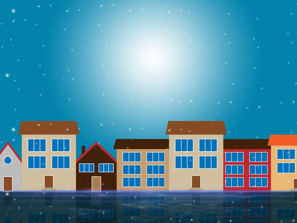 Free Image of Sun Houses Shows Sunny Metropolis And Metropolitan 