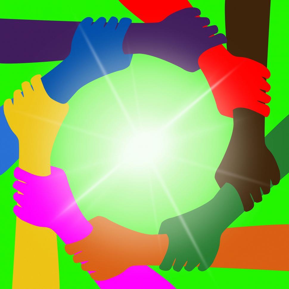 Free Image of Holding Hands Means Globalization Unity And Globally 