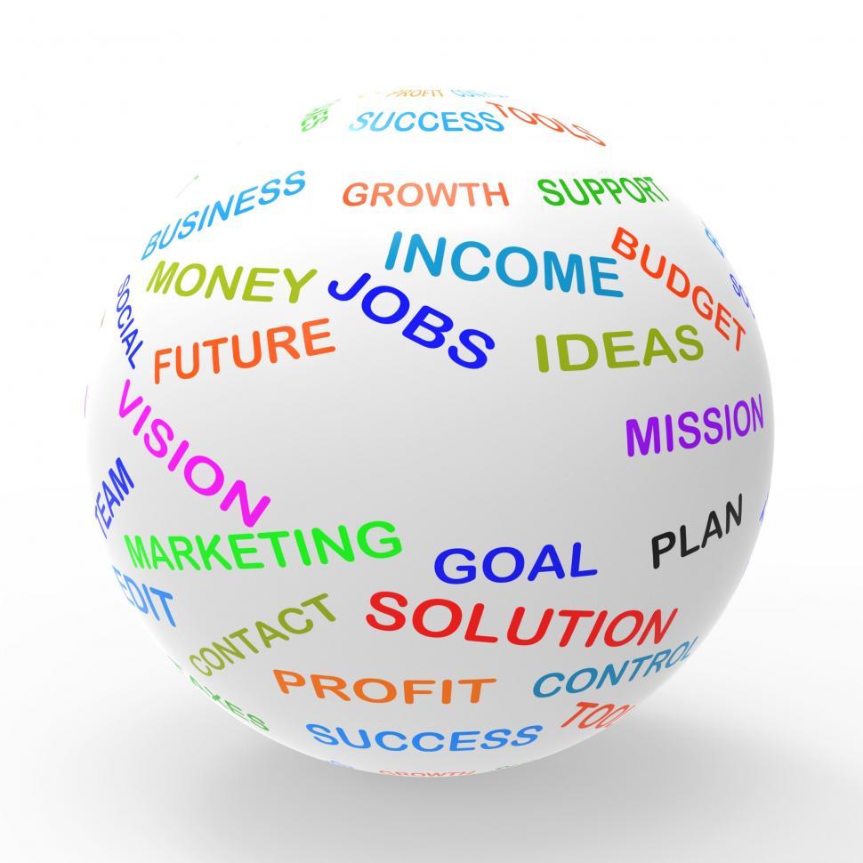 Free Image of Business Sphere Shows Empty Space And Biz 