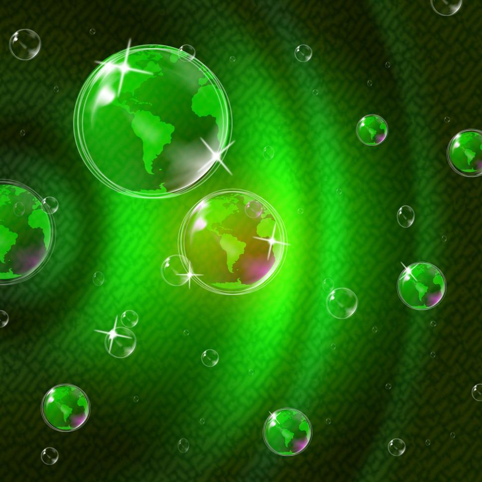 Free Image of Green Glow Indicates Solar System And Blazing 