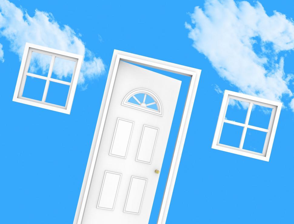 Free Image of Want House Represents Door Frame And Building 