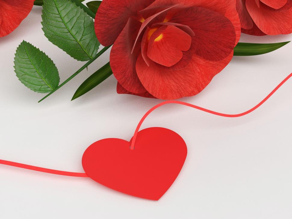 Free Image of Heart Copyspace Represents Valentines Day And Blank 