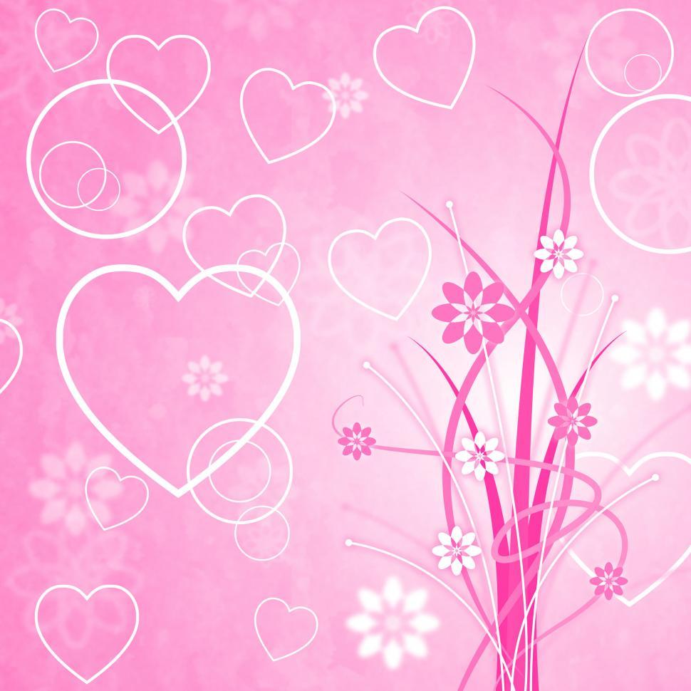 Free Image of Pink Background Means Valentines Day And Abstract 