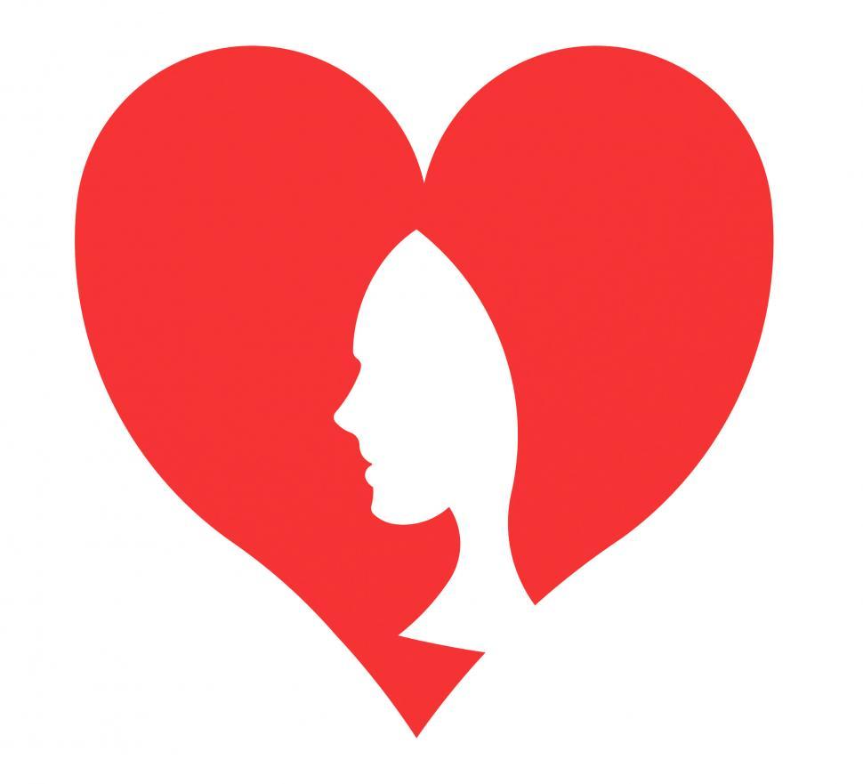 Free Image of Heart Woman Indicates Valentine Day And Hearts 