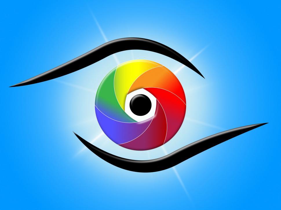 Free Image of Eye Blue Represents Color Swatch And Colour 