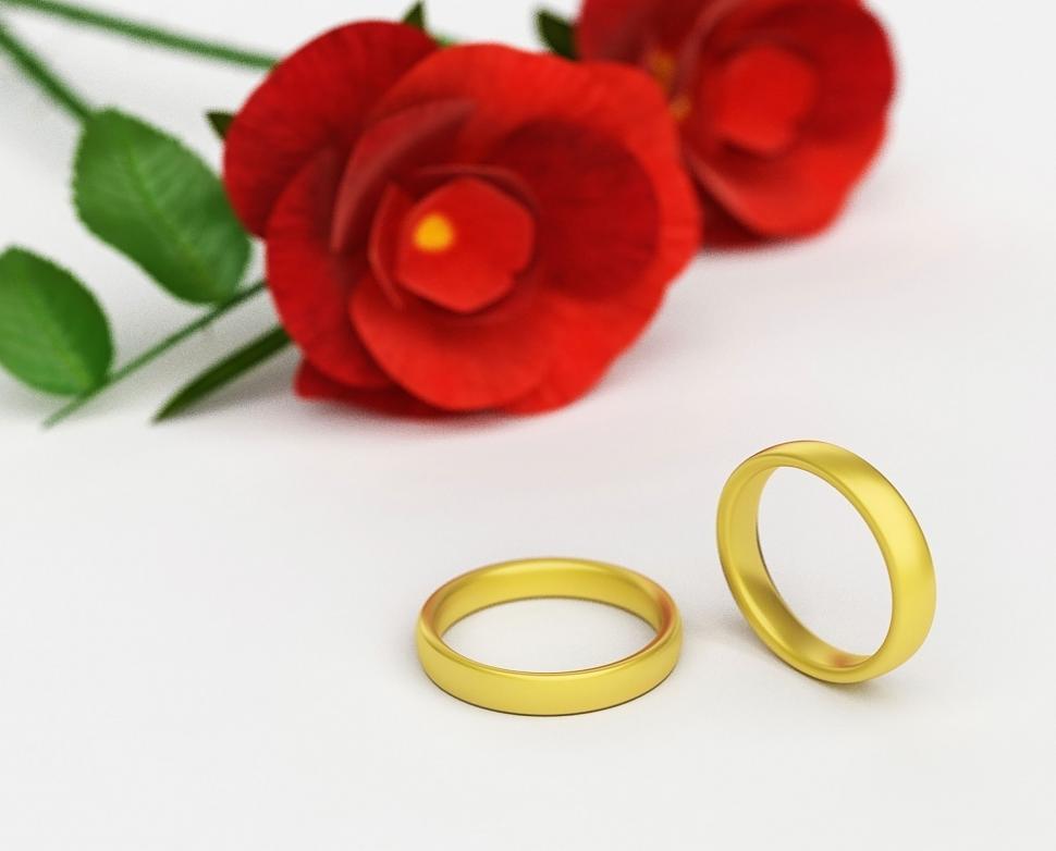 Free Image of Wedding Rings Means Find Love And Adoration 