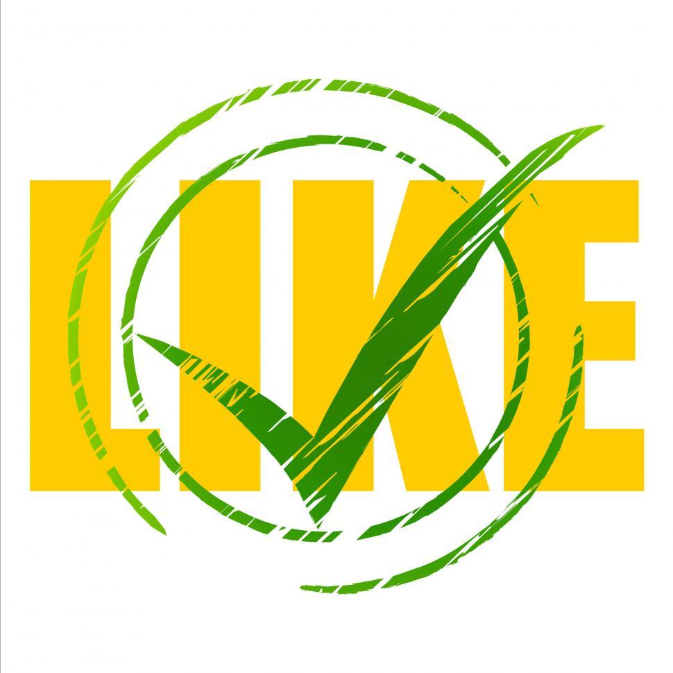 Free Image of Social Media Represents Tick Symbol And Facebook 