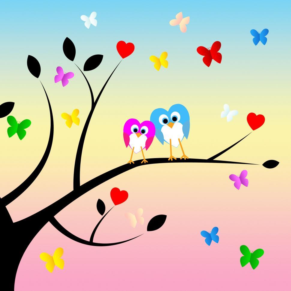 Free Image of Together Heart Indicates Valentines Day And Forest 