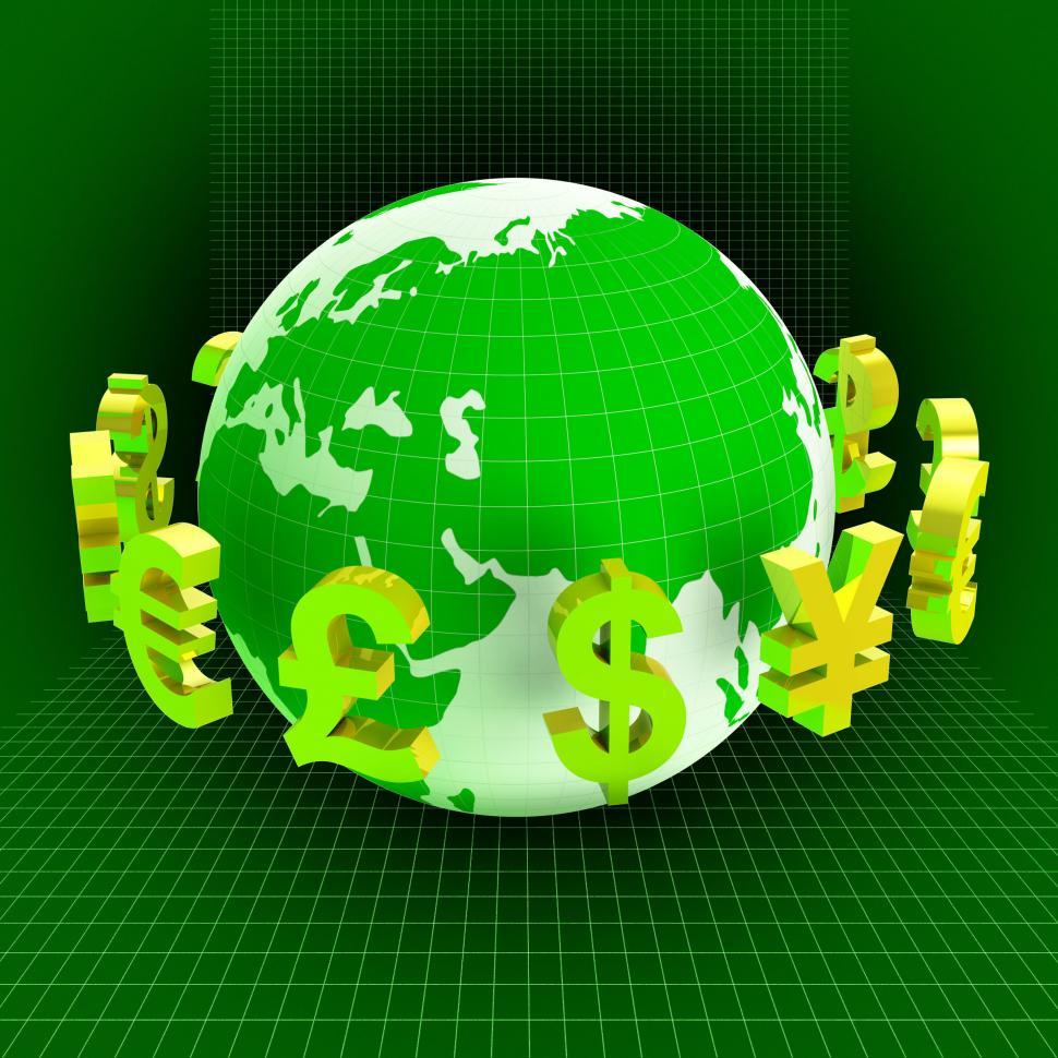 Free Image of Forex Euros Means British Pounds And Dollars 