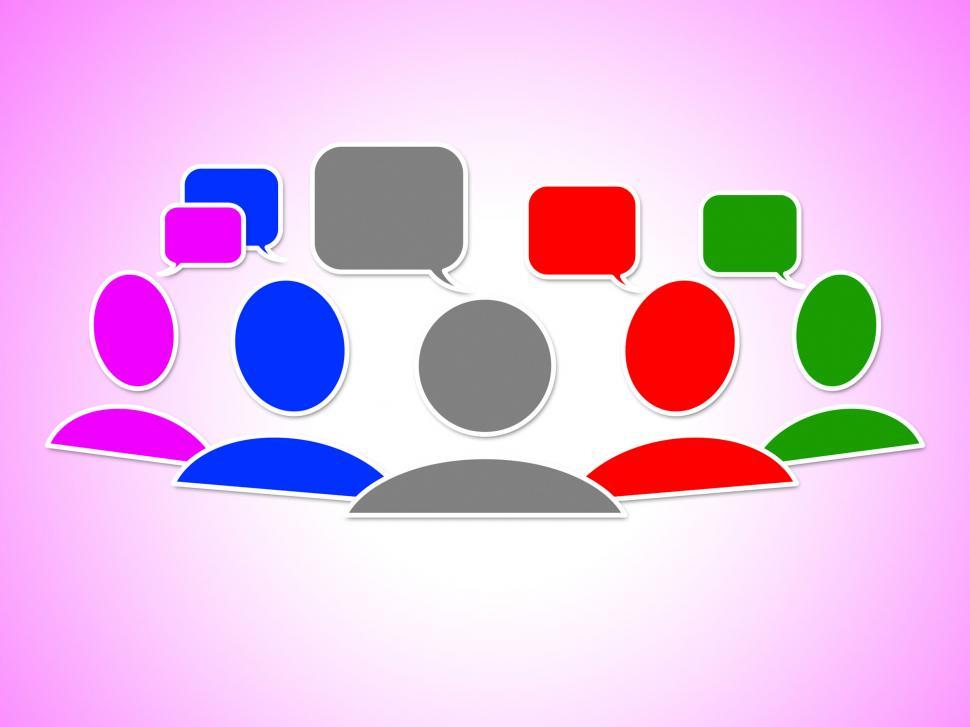 Free Image of Social Media Represents Networking People And Connection 