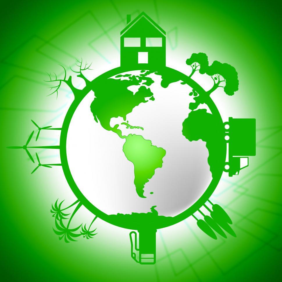 Free Image of Global World Means Earth Day And Eco 