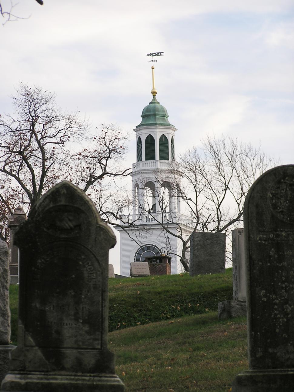 Free Image of Church from cemetary 