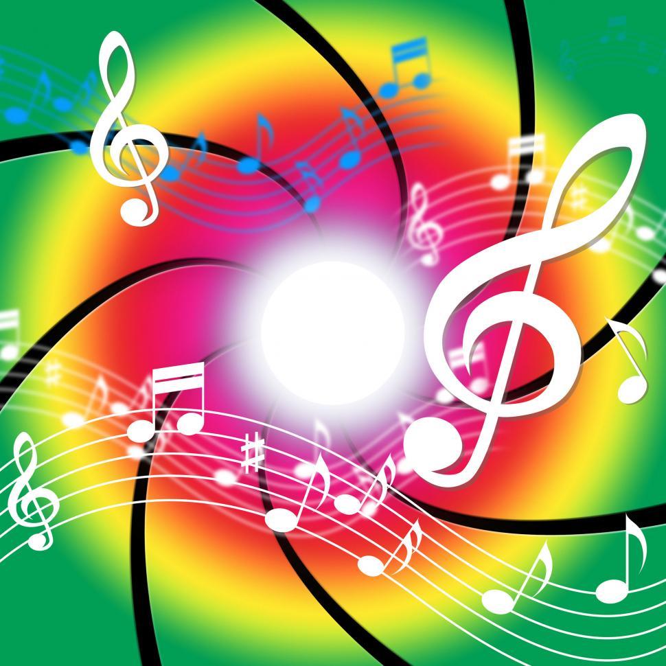 Free Image of Notes Music Means Bass Clef And Audio 