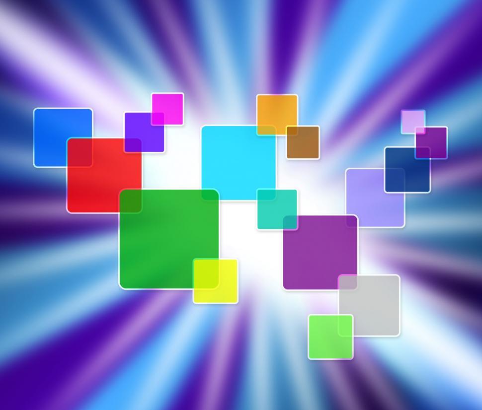 Free Image of Sun Rays Shows Square Radiate And Squares 