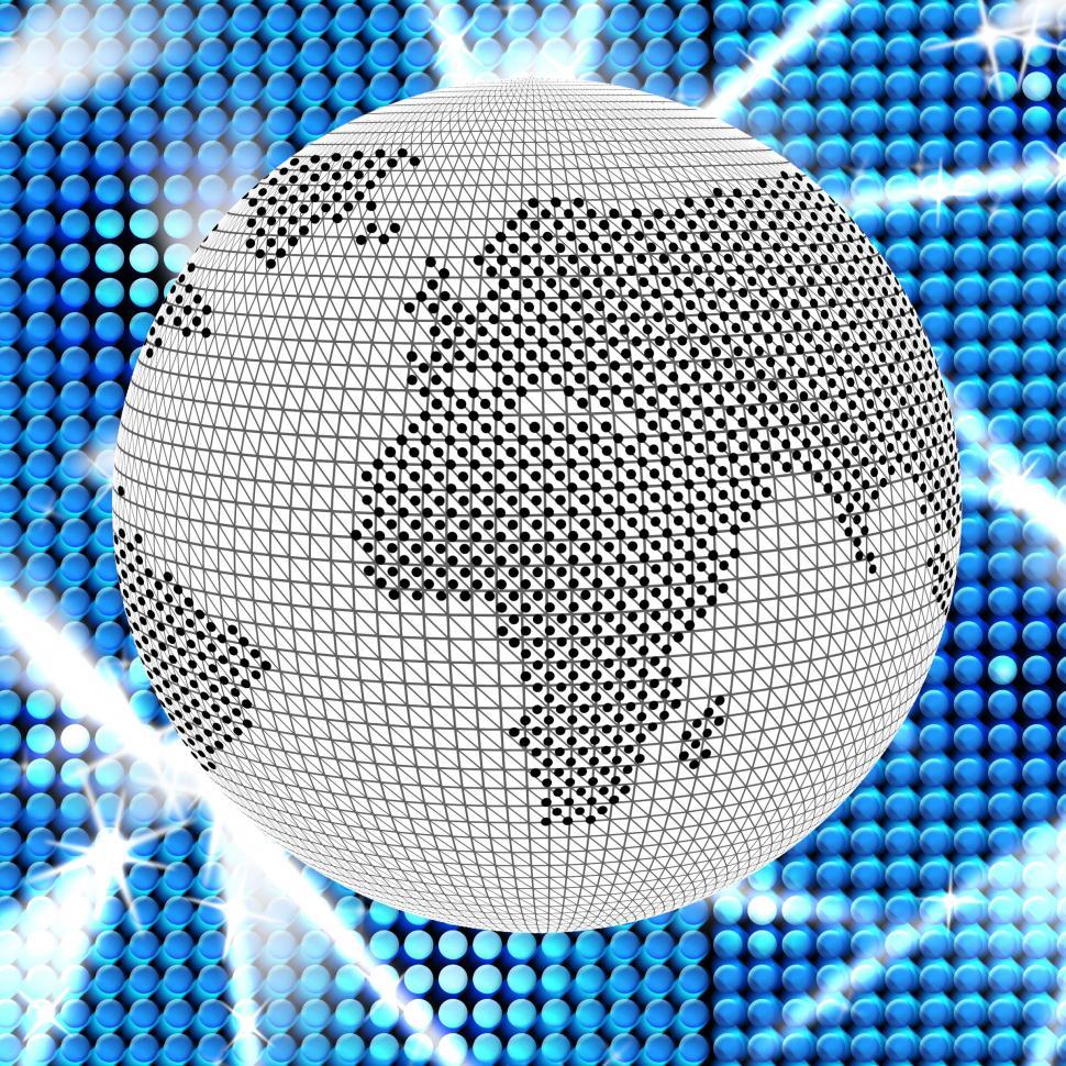 Free Image of Network Computer Represents Globe Processor And Globalise 