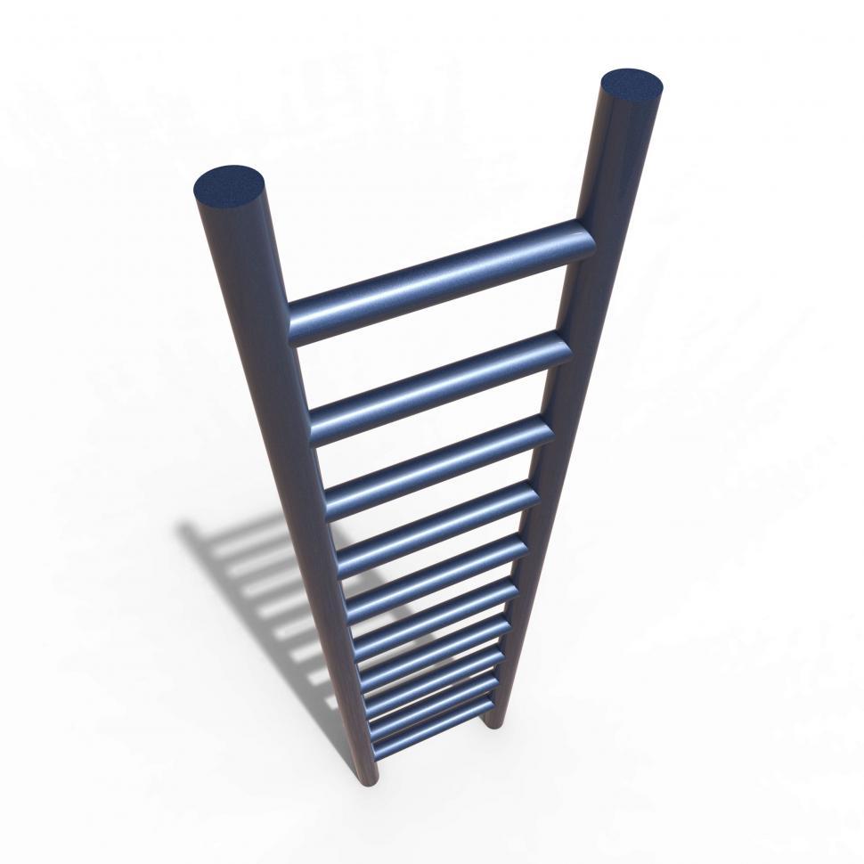 Free Image of Ladder Climb Shows Victors Victory And Winner 