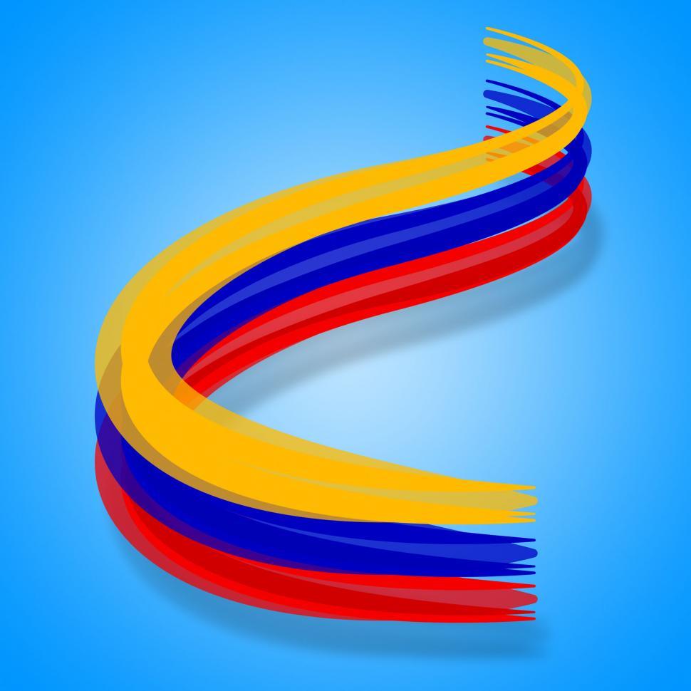 Free Image of Columbia Flag Represents South America And Country 