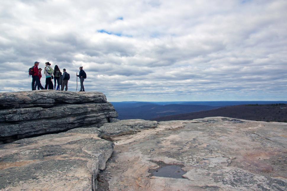 Free Image of Hikers Taking a Break at Sam s Point Preserve 