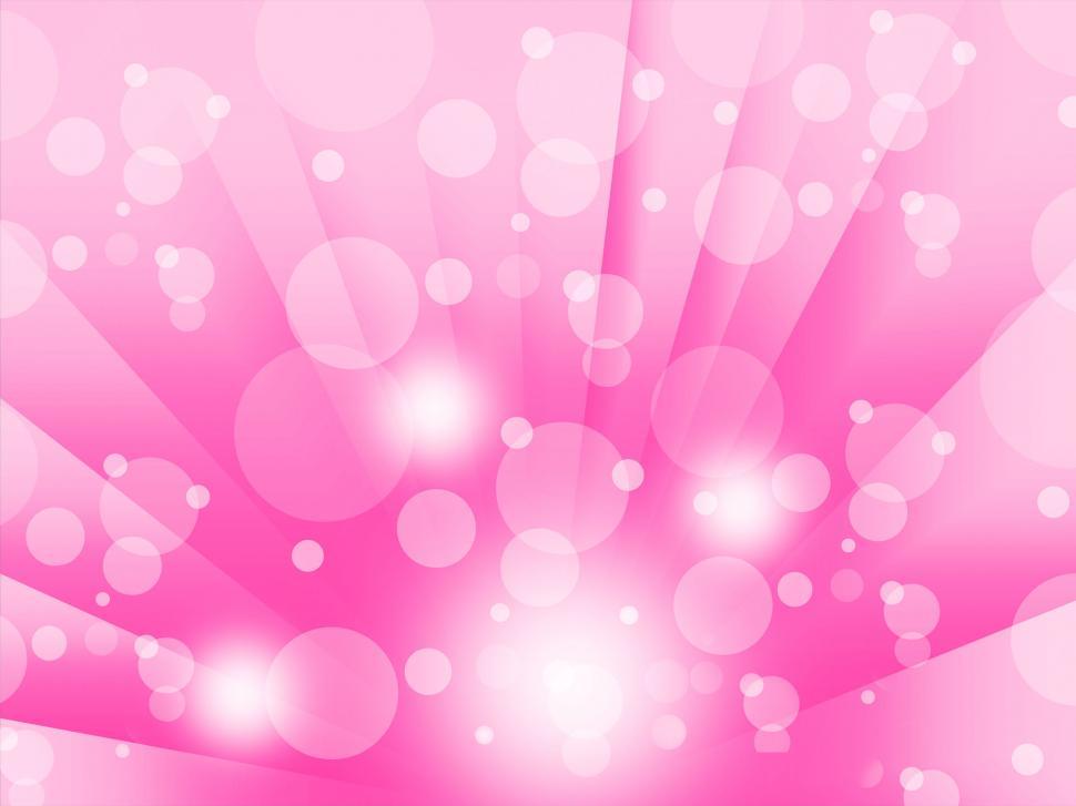 Free Image of Pink Bubbles Background Means Shining Circles And Rays 
