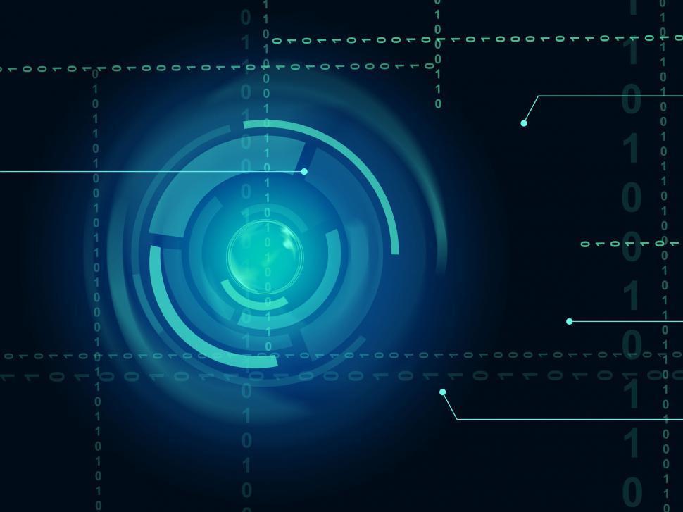 Free Image of Electronic Sensor Background Means Eye Sensor Or Trendy Technolo 