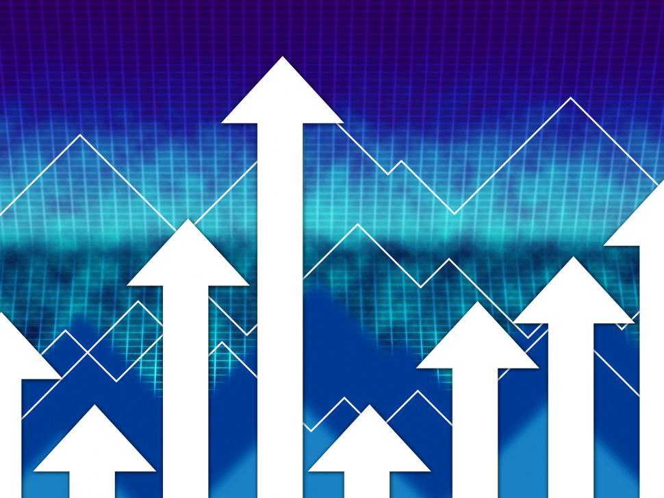 Free Image of Arrows Background Means Up Increase And Spikes  