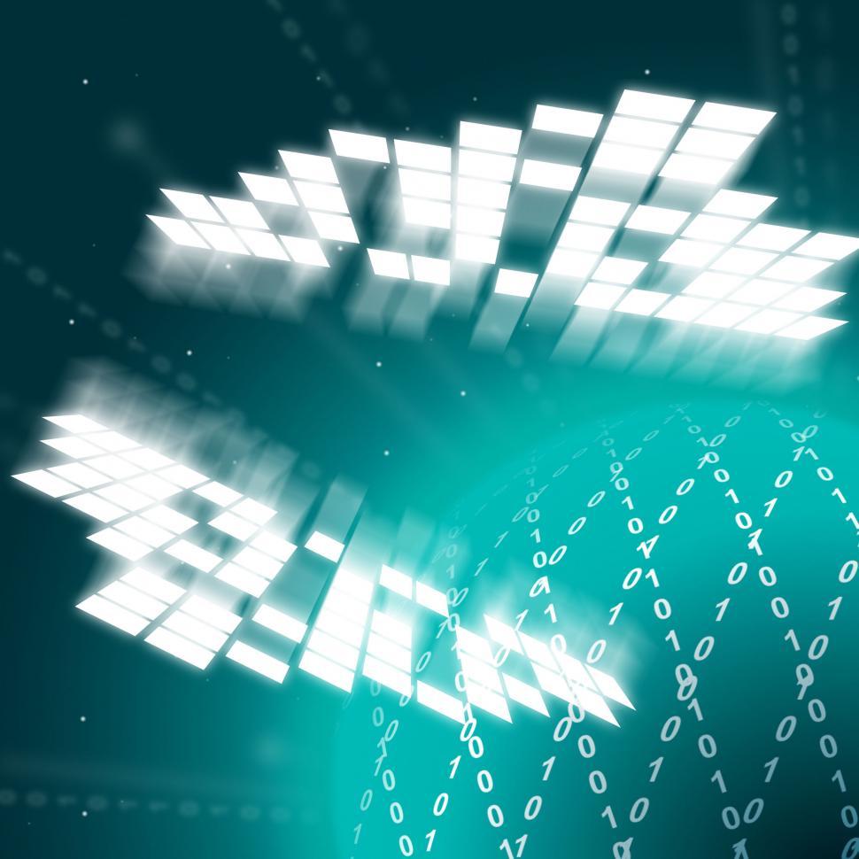 Free Image of Zero One Background Means Internet Virtual And Server   
