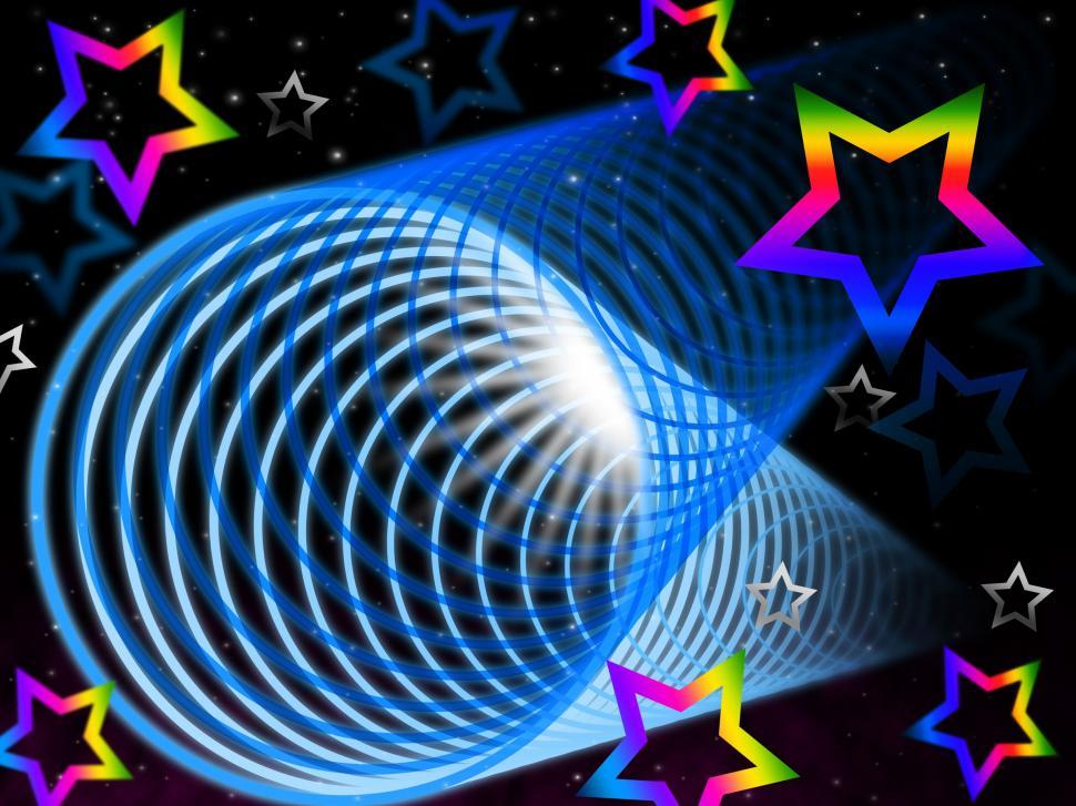 Free Image of Coil Background Means Brightness And Rainbow Stars  