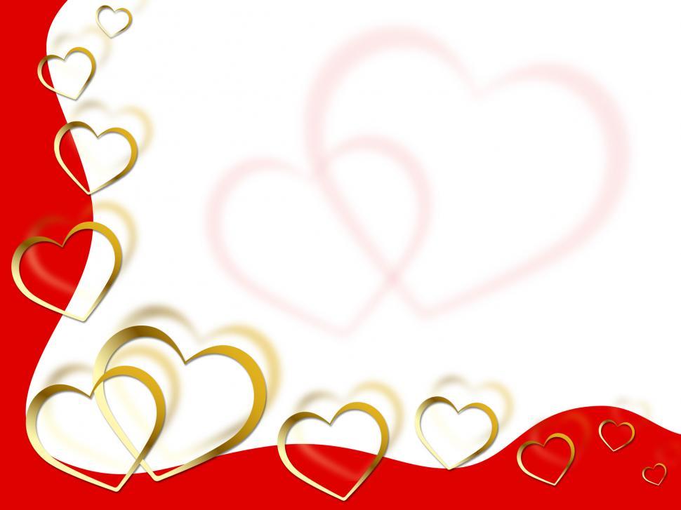 Free Image of Hearts Background Means Shows Partner Romance And Red  