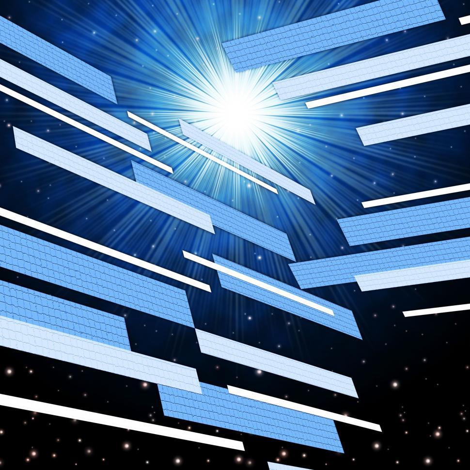 Free Image of Blue Sky Background Means Brilliant Star And Satellites  