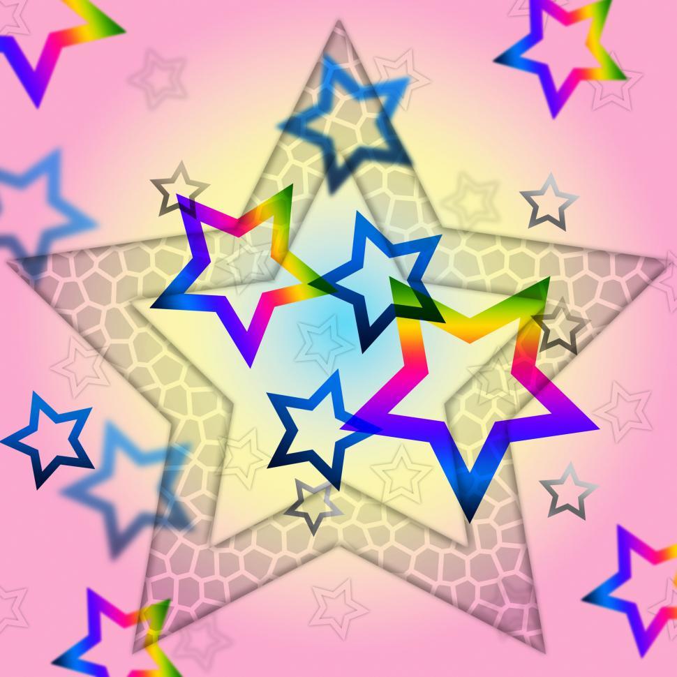 Free Image of Pink Stars Background Shows Space Astronomy And Celestial  