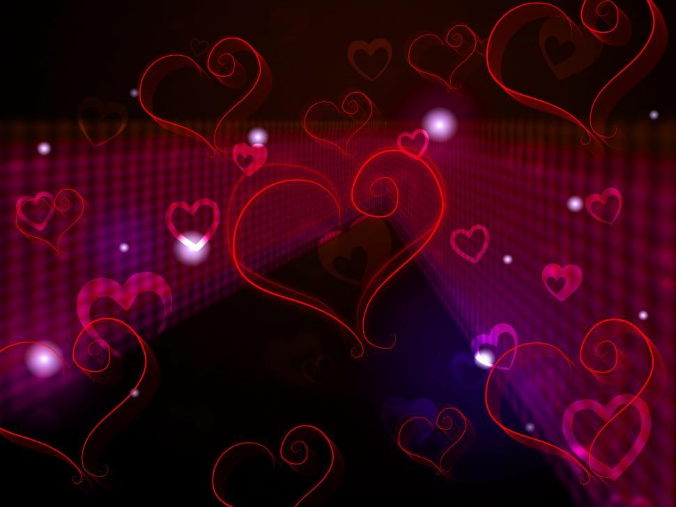 Free Image of Hearts Background Shows Love Affection And Adoring  