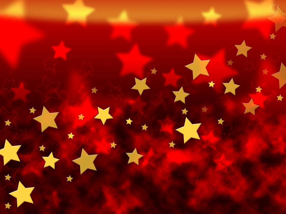 Free Image of Orange Stars Background Means Brightness In Heavens  