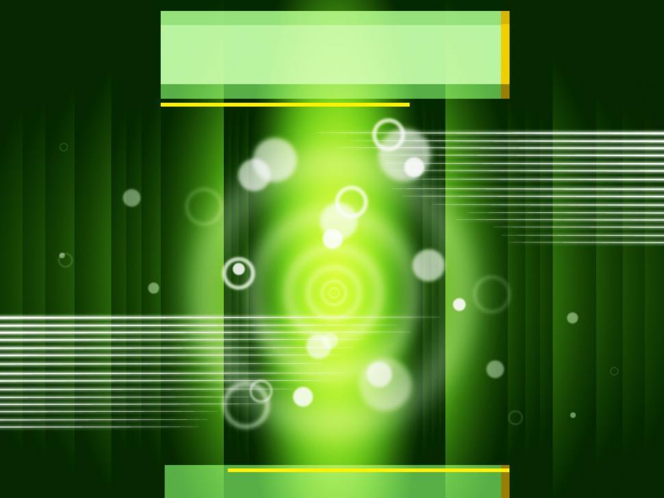 Free Image of Green Circles Background Shows Bubbles And Straight Lines  