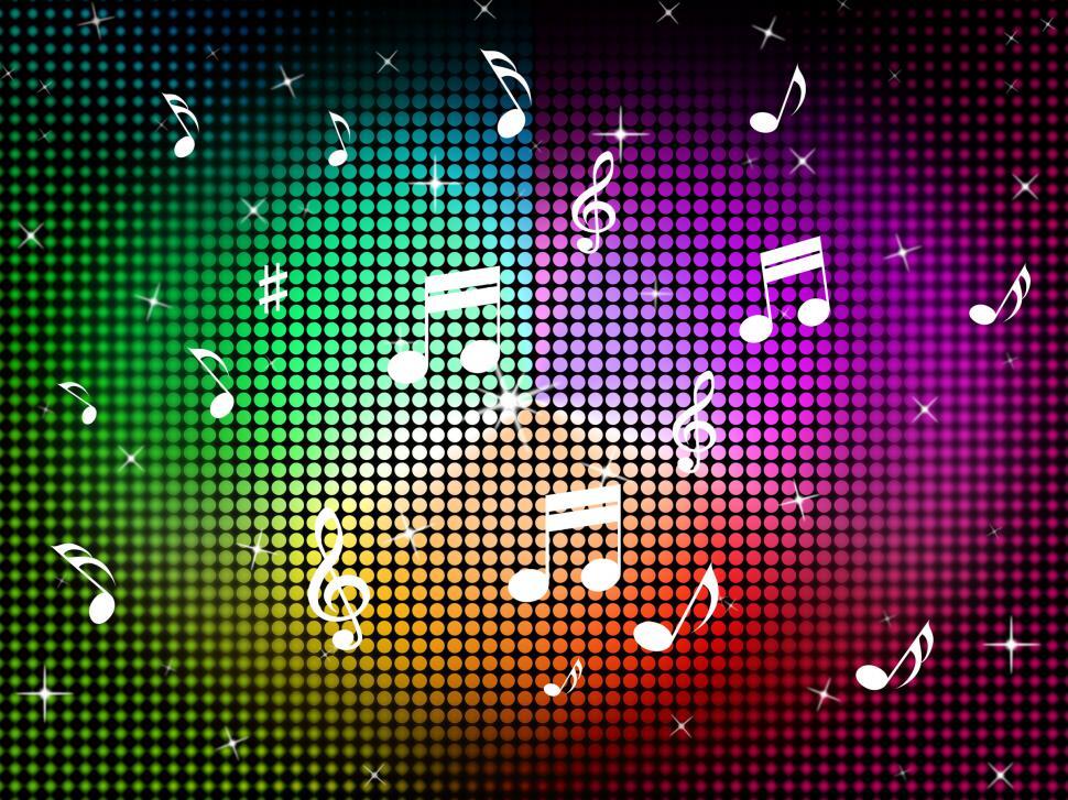 Free Image of Music Color Background Means Jazz Classical And Notes  