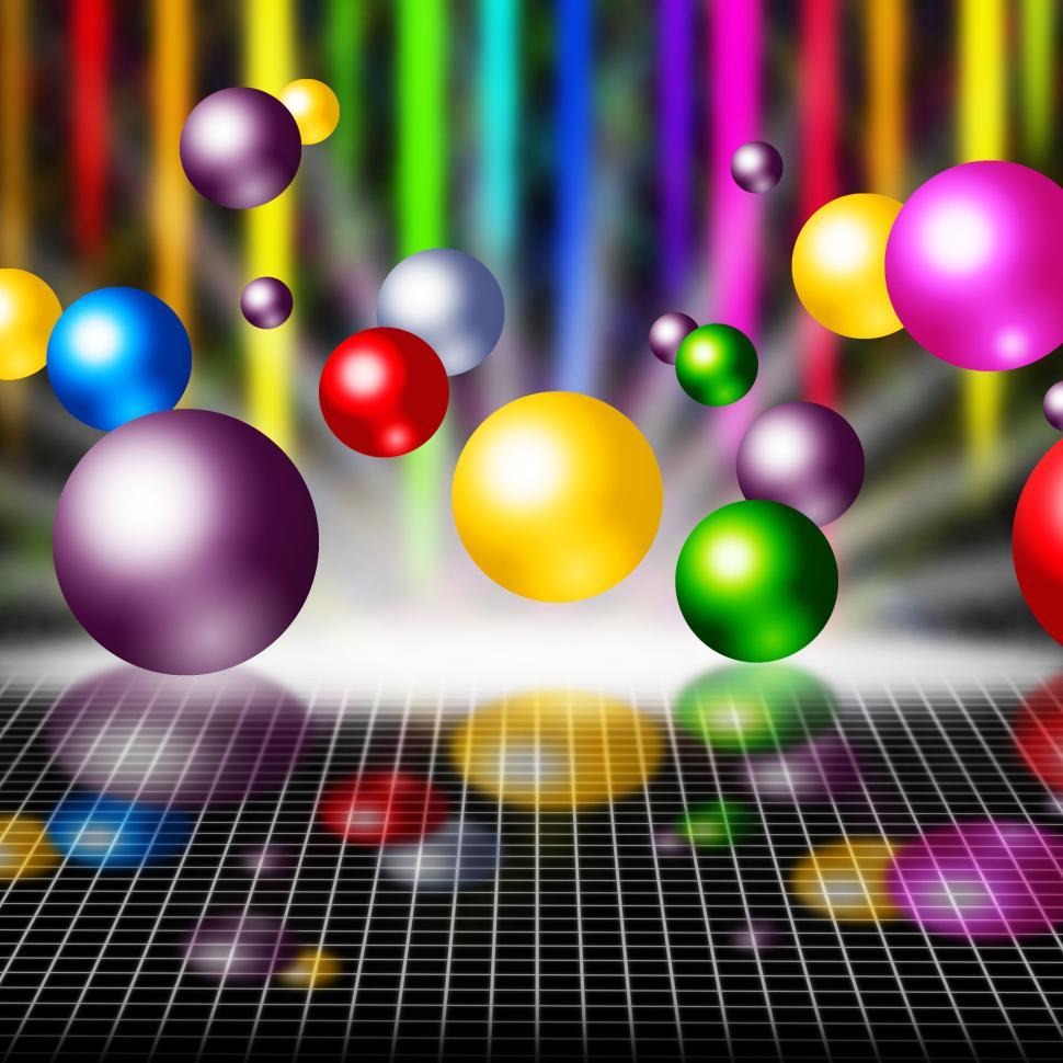 Free Image of Colorful Background Means Balls Streaks And Grid  