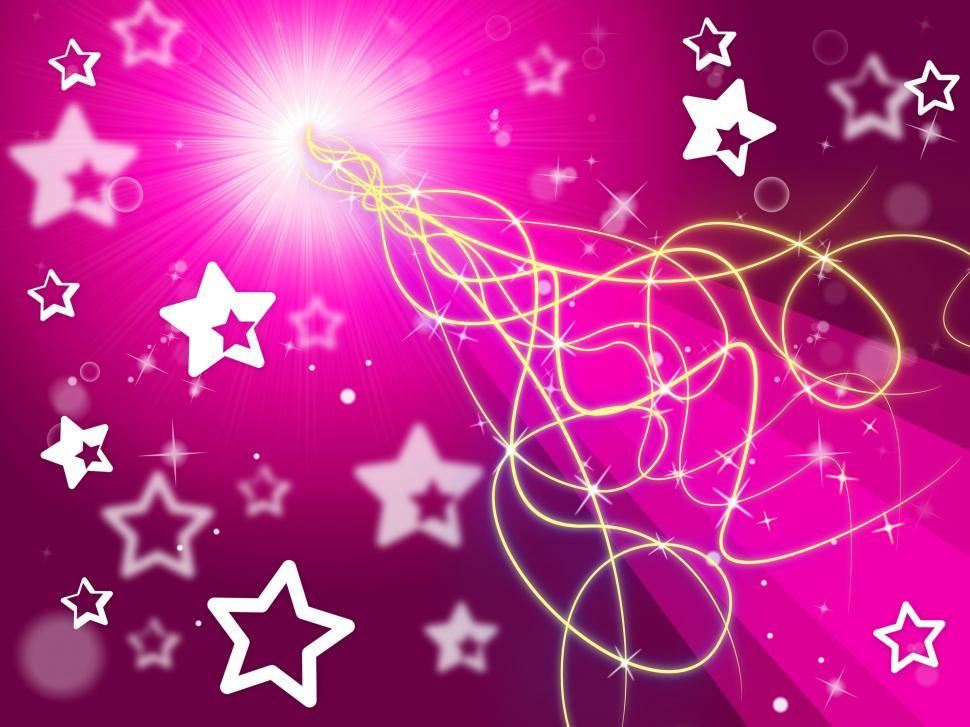 Free Image of Pink Squiggles Pattern Means Swirly And Flowers  