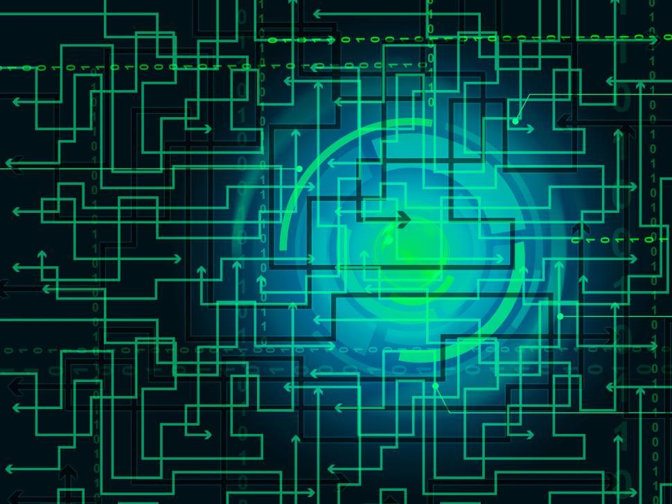 Free Image of Intertwined Arrows Background Shows Digitally Indicating Or Mode 