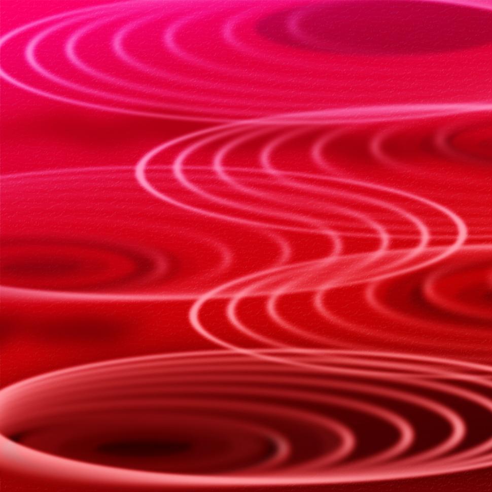 Free Image of Red Rippling Background Means Curvy Lines And Round   
