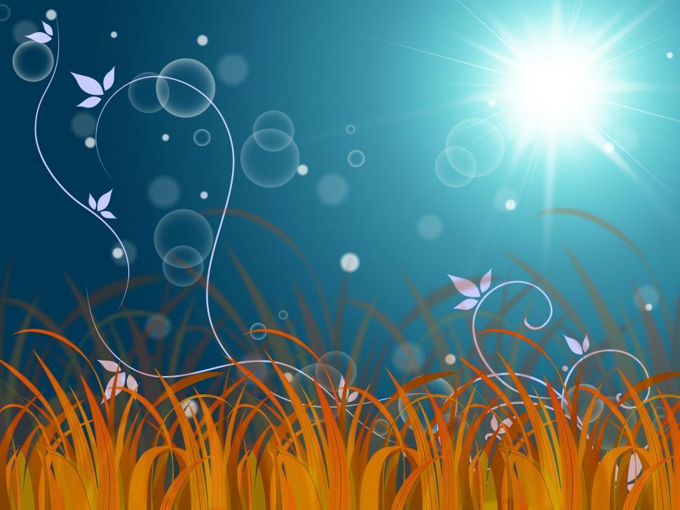 Free Image of Floral Horizon Background Means Autumn Season Or Brown Grass  