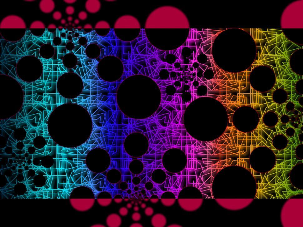 Free Image of Dots Background Shows Small And Big Circles  