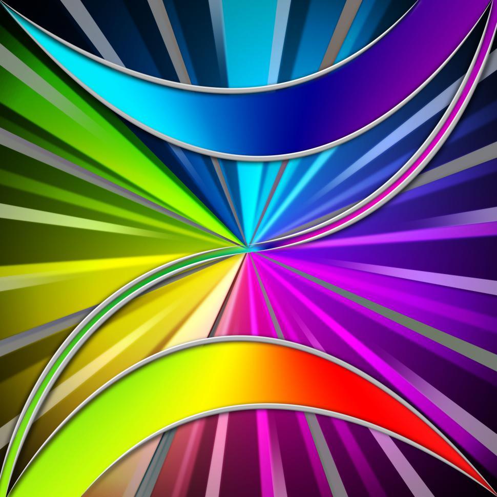 Free Image of Colorful Leaves Background Means Plant And Rainbow Rays  