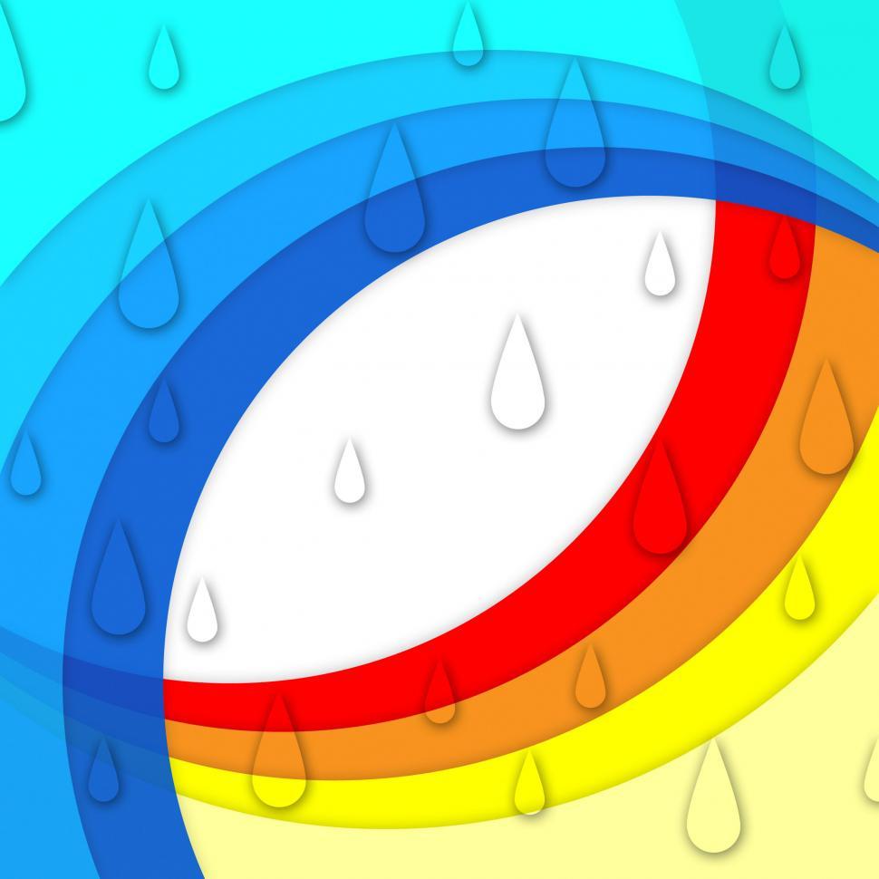 Free Image of Colorful Curves Background Means Rainbow And Rain Drops  