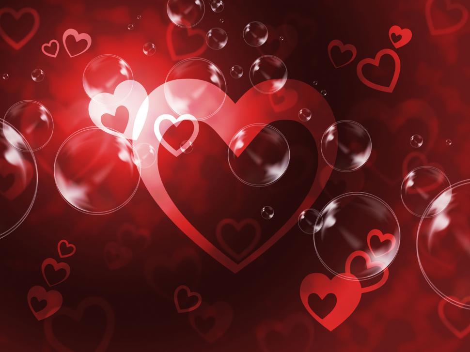 Free Image of Hearts Background Means Passionate Wallpaper Or Loving Art  