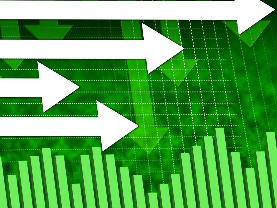 Free Image of Green Arrows Background Shows Direction Towards Right  